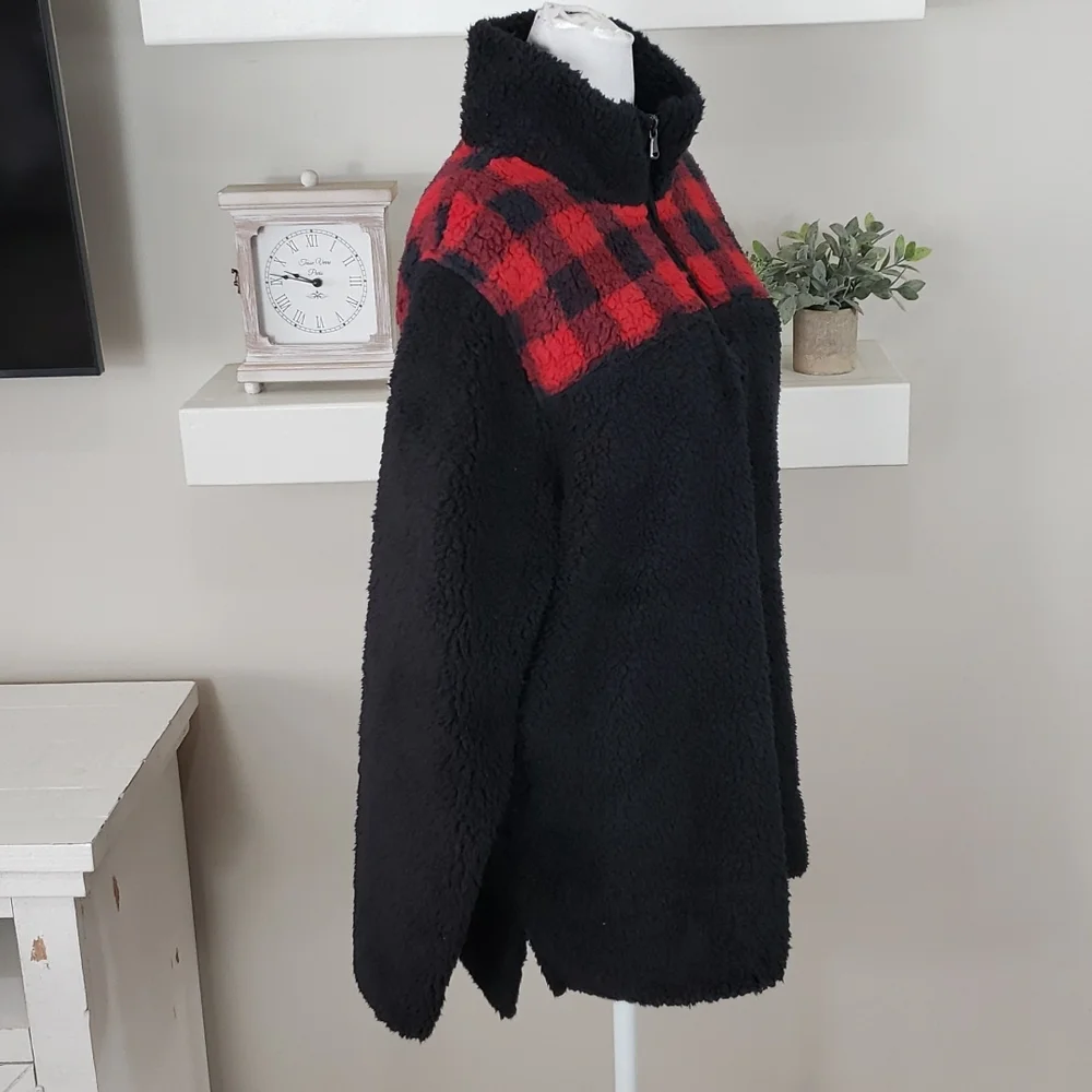Sonoma Goods For Life Super Soft Sherpa Quarter-Zip Top NWT_7